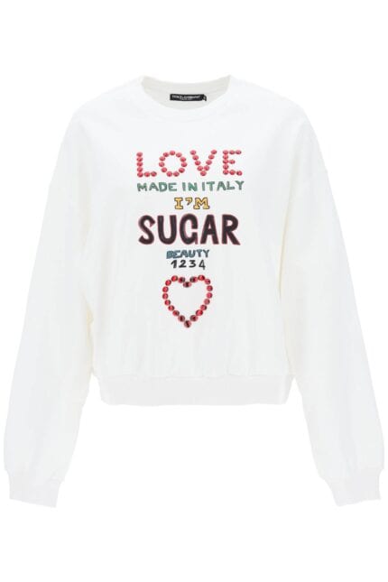 Dolce & Gabbana Lettering Print Oversized Sweatshirt