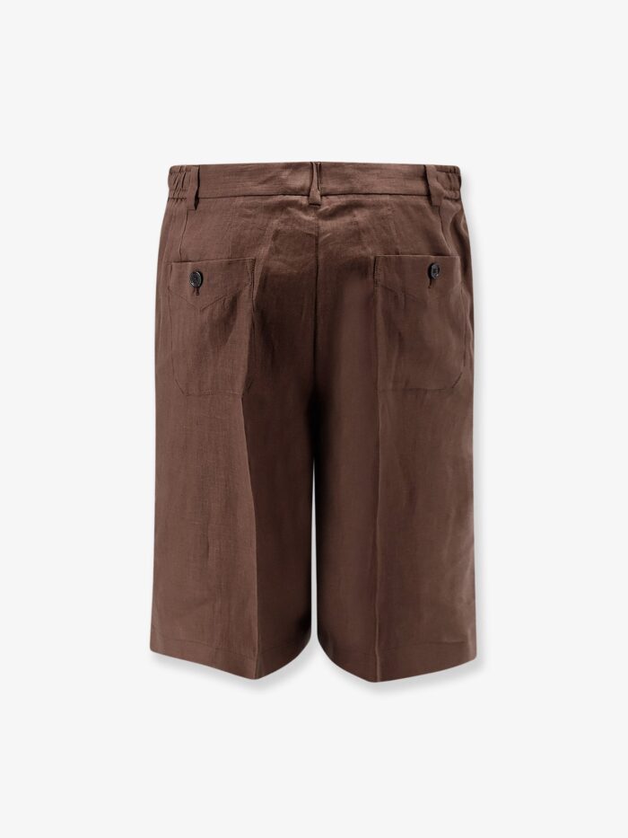 Dolce & Gabbana Linen And Cotton Blend Bermuda Shorts