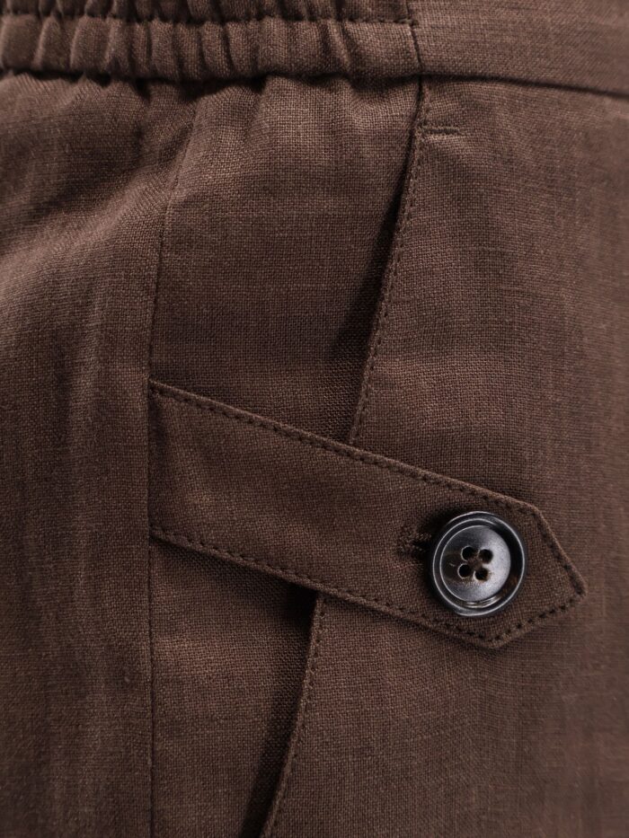 Dolce & Gabbana Linen And Cotton Blend Bermuda Shorts