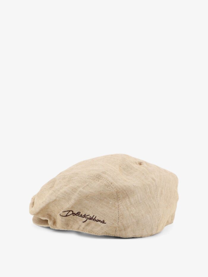 Dolce & Gabbana Linen Hat With Embroidered Logo