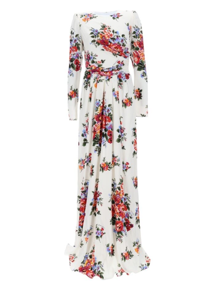 Dolce & Gabbana LONG DRESS WITH FLORAL PRINT
