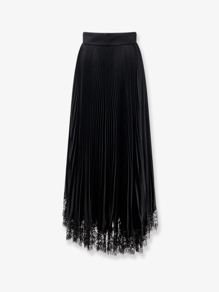 dolce & gabbana long pleated skirt with lace at the bottom Dolce & Gabbana Long Pleated Skirt With Lace At The Bottom