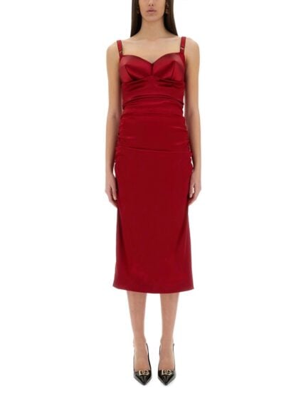 Dolce & Gabbana LONGUETTE DRESS WITH CONE CUPS