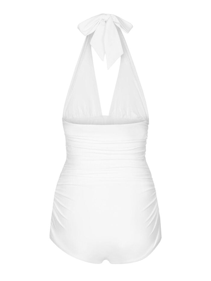 Dolce & Gabbana LOW-CUT ONE-PIECE SWIMSUIT