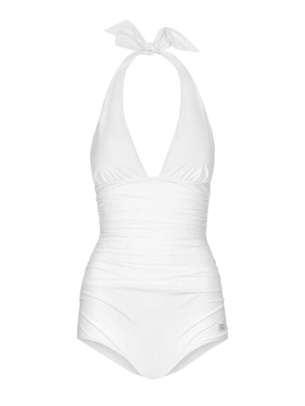 Dolce & Gabbana LOW-CUT ONE-PIECE SWIMSUIT