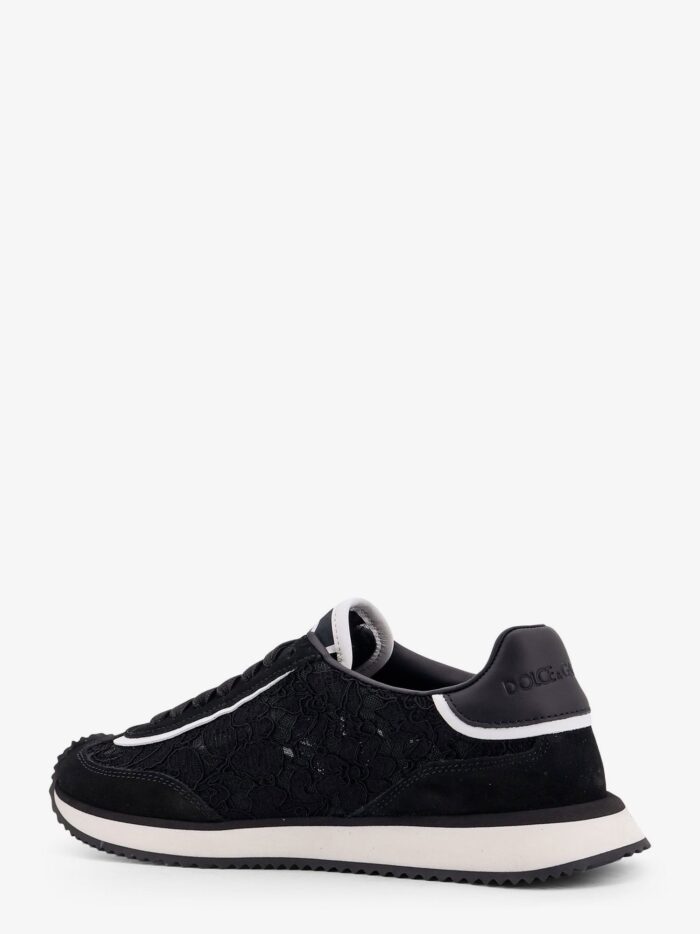 Dolce & Gabbana Low-top Lace Sneakers With Suede Inserts