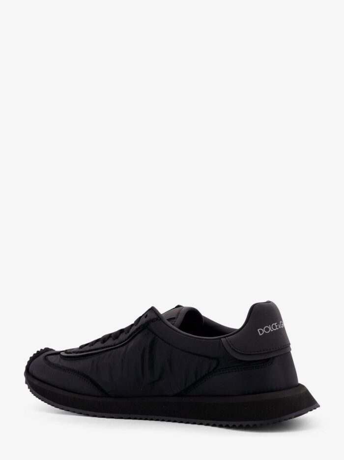 Dolce & Gabbana Low-top Nylon Sneakers With Leather Inserts