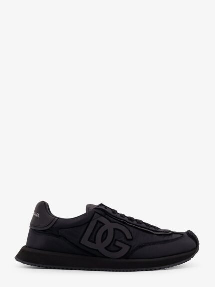 Dolce & Gabbana Low-top Nylon Sneakers With Leather Inserts