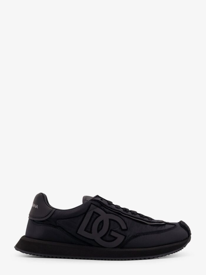 Dolce & Gabbana Low-top Nylon Sneakers With Leather Inserts