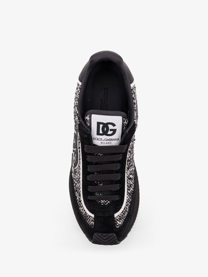 Dolce & Gabbana Low-top Wool Sneakers With Suede Inserts