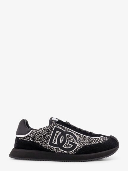 Dolce & Gabbana Low-top Wool Sneakers With Suede Inserts