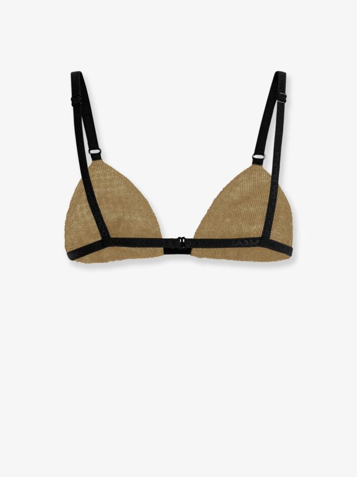 Dolce & Gabbana Lurex Bra With Rhinestones