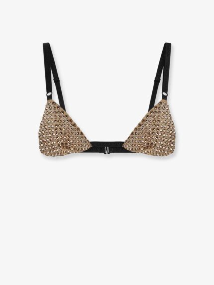 Dolce & Gabbana Lurex Bra With Rhinestones