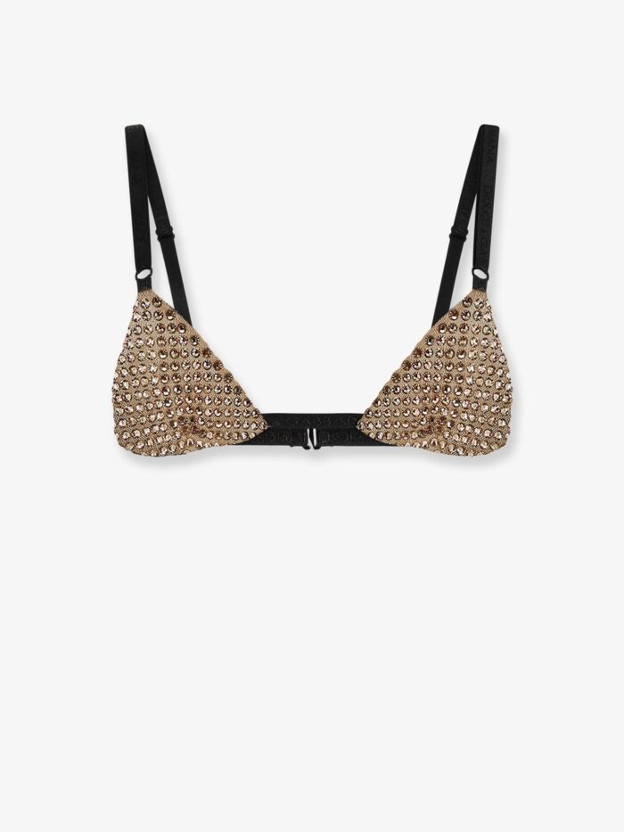 dolce & gabbana lurex bra with rhinestones Dolce & Gabbana Lurex Bra With Rhinestones