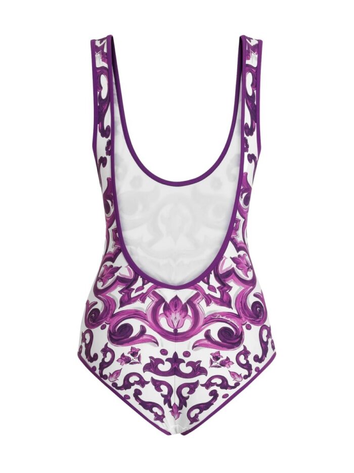 Dolce & Gabbana MAJOLICA PRINT ONE PIECE SWIMSUIT