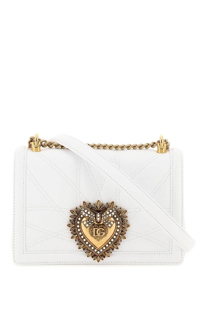 DOLCE & GABBANA Medium 'devotion' Bag In Quilted Nappa Leather