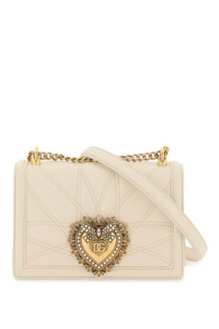 DOLCE & GABBANA Medium Devotion Bag In Quilted Nappa Leather