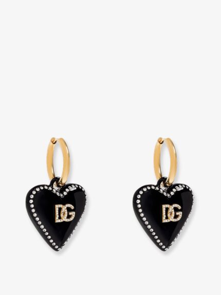 Dolce & Gabbana Metal Earrings With Rhinestones
