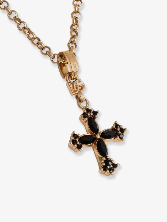 Dolce & Gabbana Metal Necklace With Rhinestone Detail