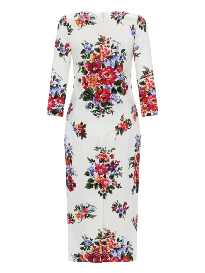 Dolce & Gabbana MIDI DRESS WITH FLORAL PRINT