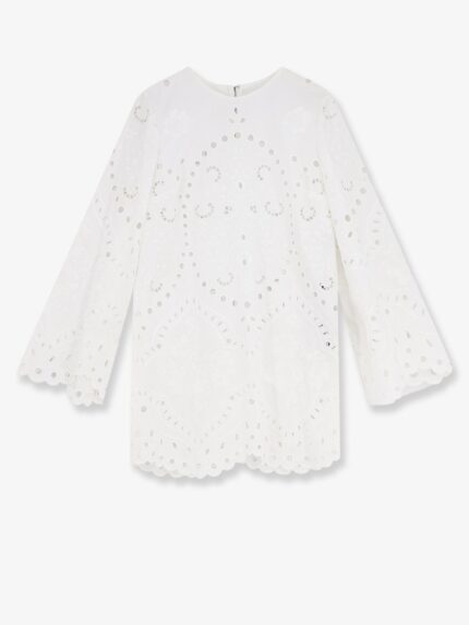 Dolce & Gabbana Mini Cotton Dress With Embroidery