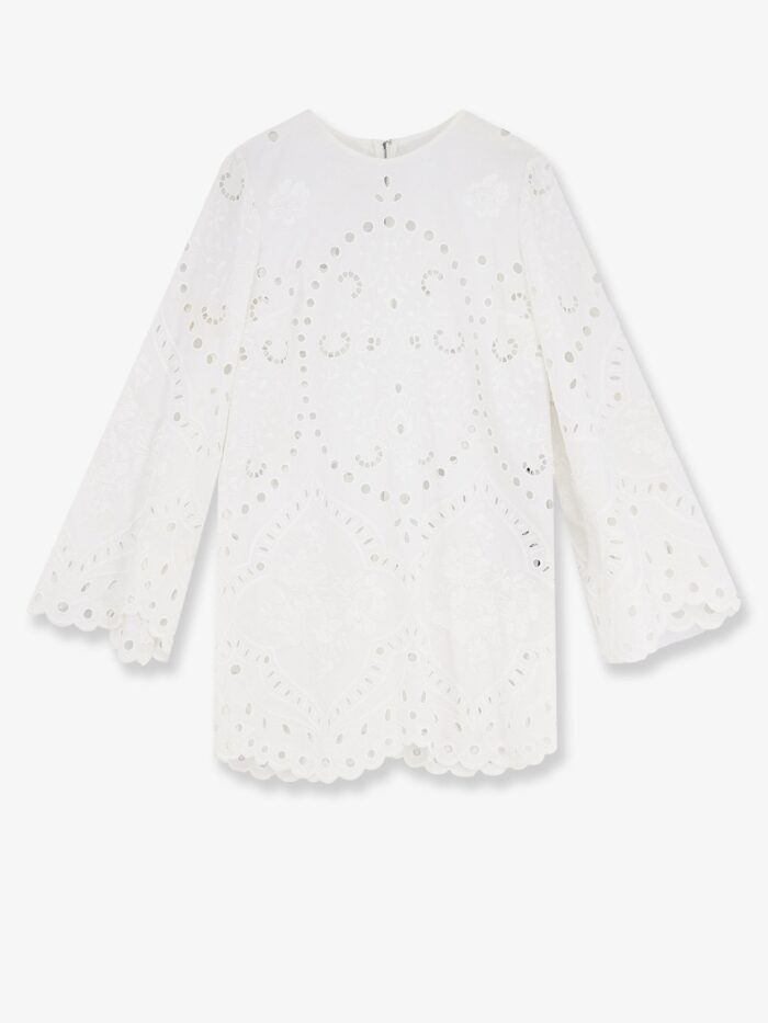 Dolce & Gabbana Mini Cotton Dress With Embroidery
