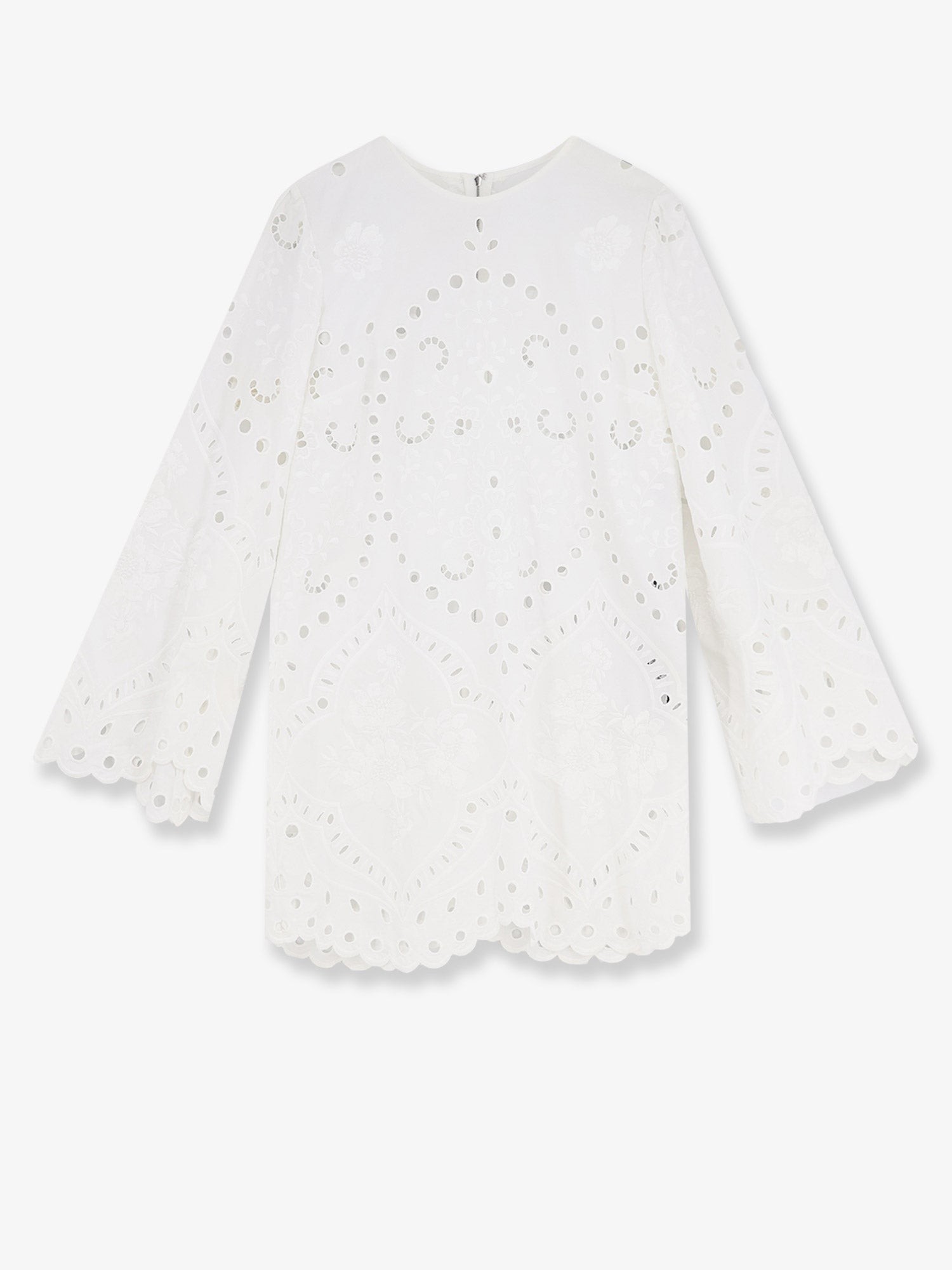 Dolce & Gabbana Mini Cotton Dress With Embroidery
