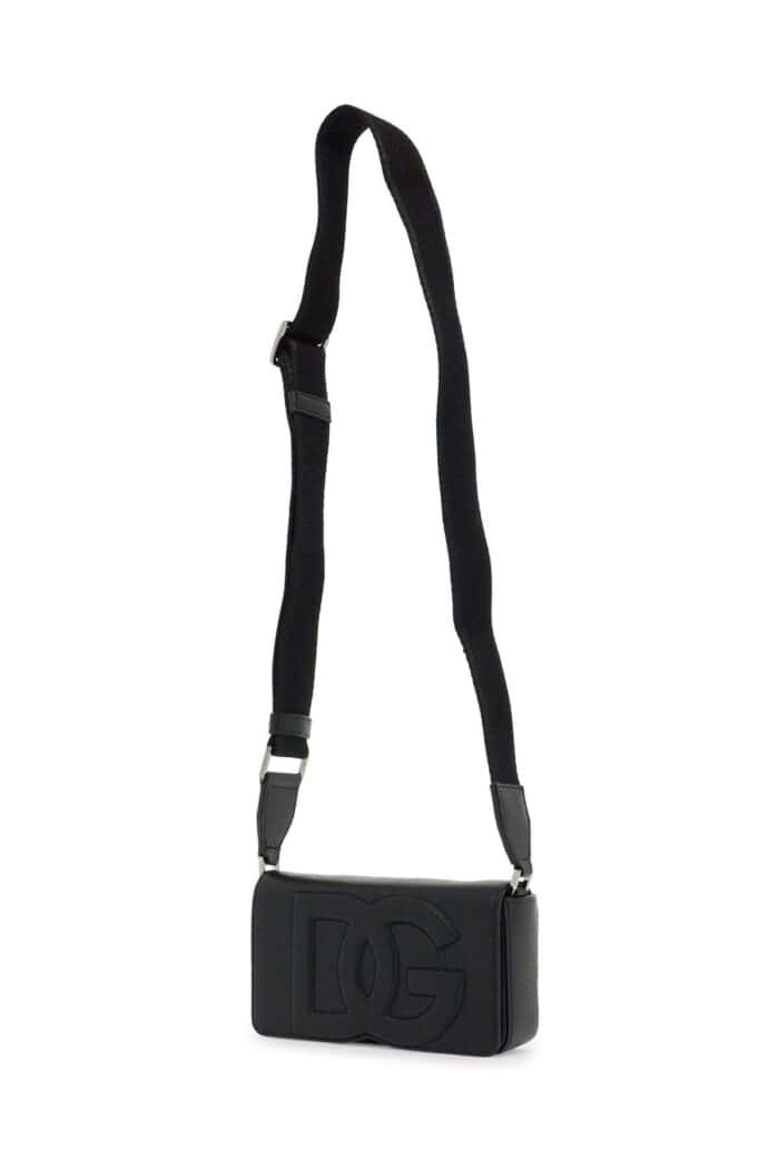 DOLCE & GABBANA Mini Leather Crossbody Bag With Shoulder Strap.