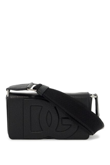 DOLCE & GABBANA Mini Leather Crossbody Bag With Shoulder Strap.