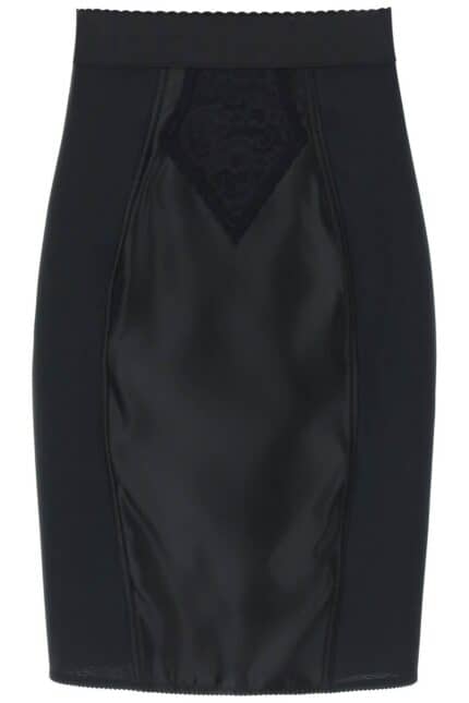 DOLCE & GABBANA "mini Satin And Powernet Skirt"