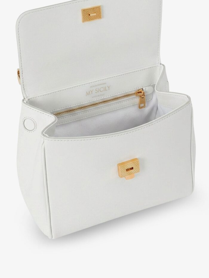Dolce & Gabbana My Sicily Leather Handbag