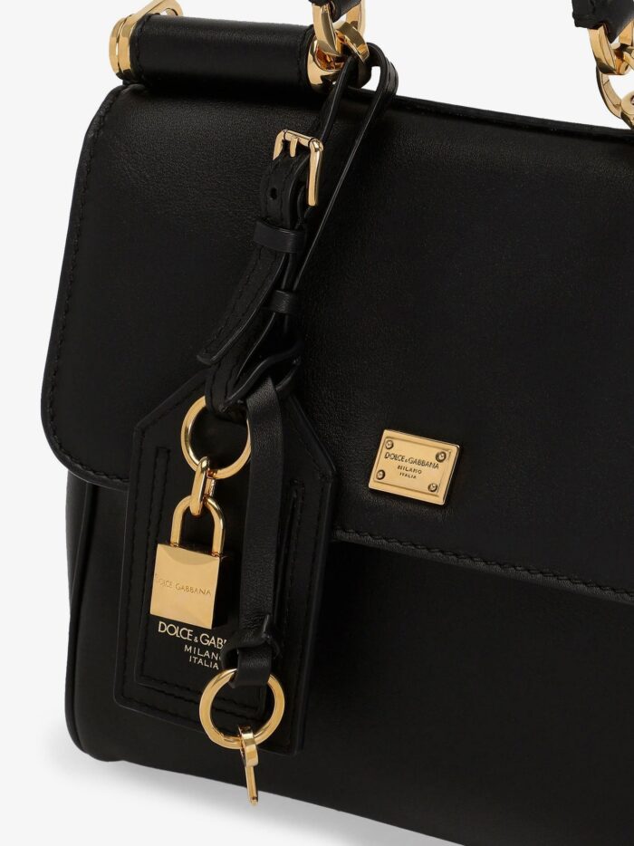 Dolce & Gabbana My Sicily Leather Shoulder Bag