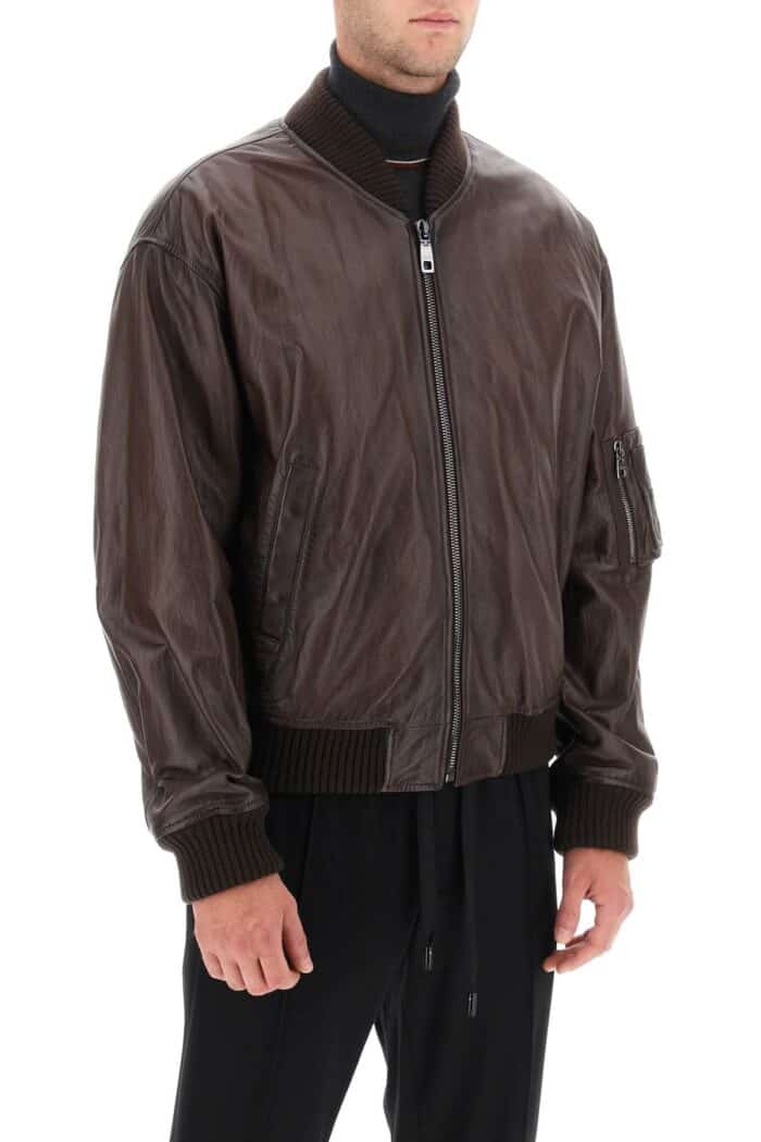 Dolce & Gabbana Nappa Bomber Jacket