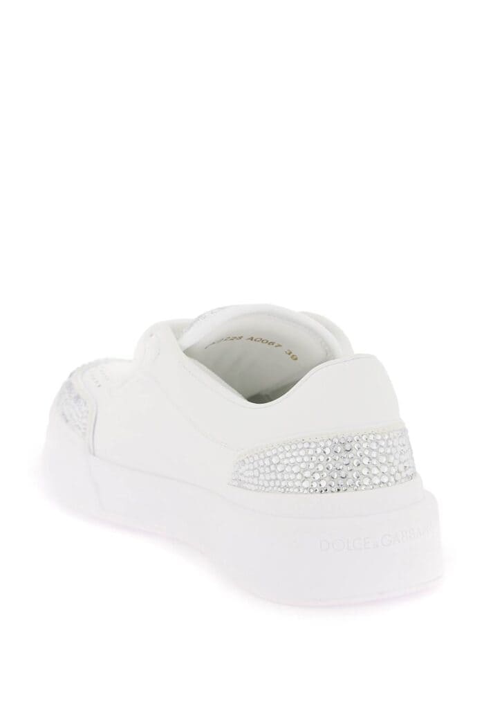 Dolce & Gabbana New Roma Sneakers With Rhinestones