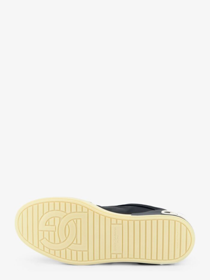 Dolce & Gabbana Nylon And Suede Sneakers With Back Lettering Logo