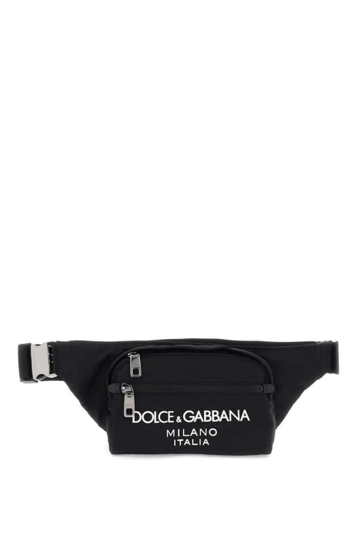 DOLCE & GABBANA Nylon Beltpack Bag With Logo