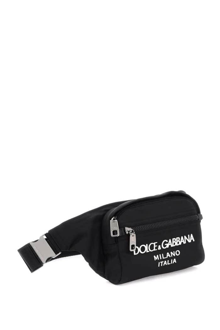 DOLCE & GABBANA Nylon Beltpack Bag With Logo