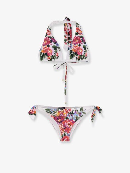 Dolce & Gabbana Nylon Bikini With Floral Print