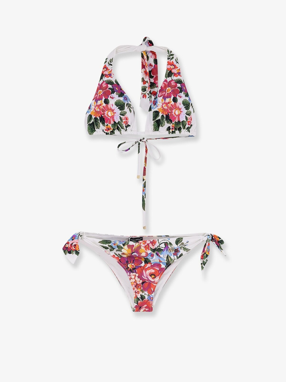 Dolce & Gabbana Nylon Bikini With Floral Print