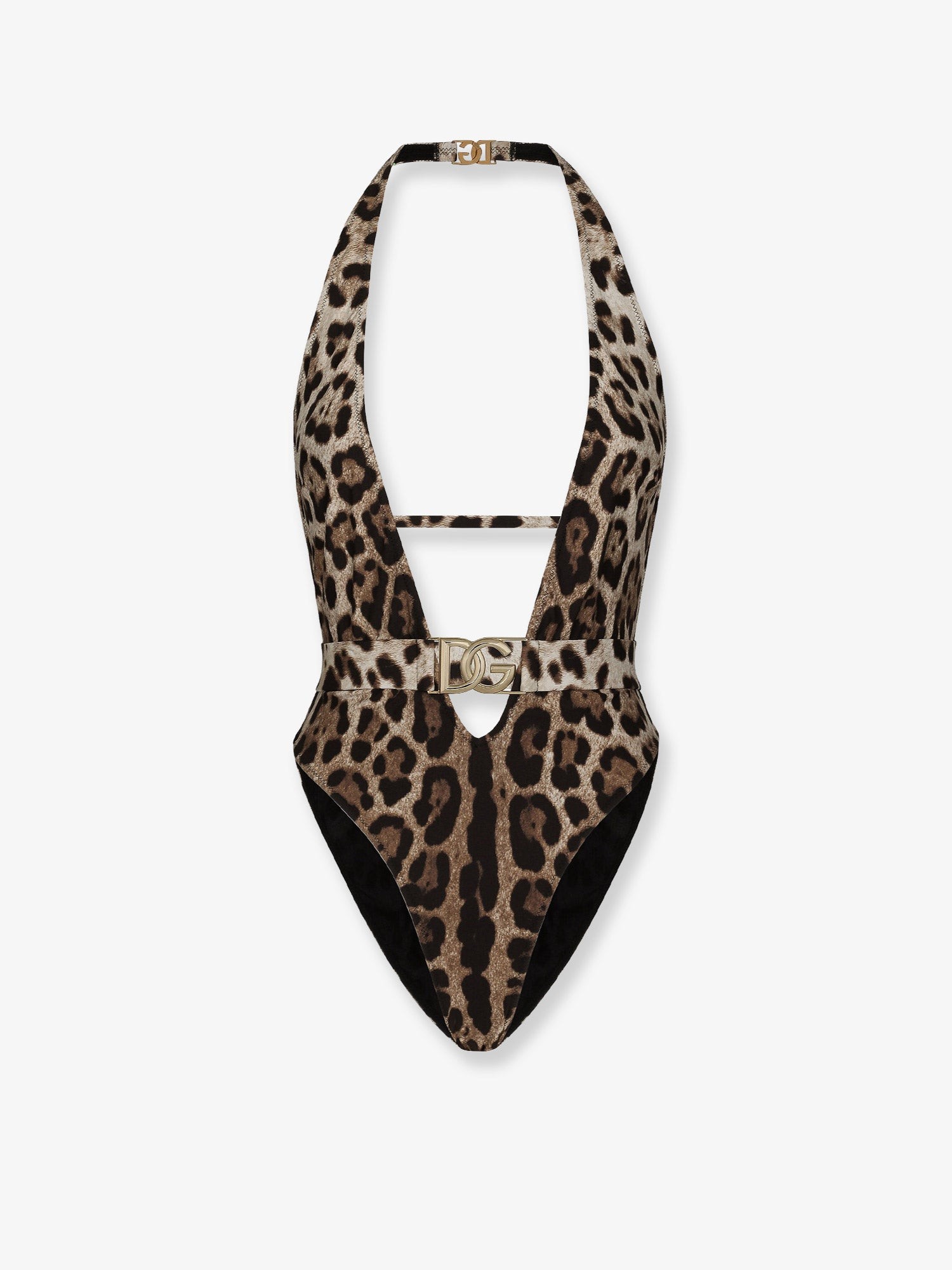 Dolce & Gabbana One-piece Swimsuit With Animal Print