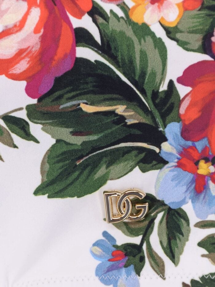Dolce & Gabbana One-piece Swimsuit With Floral Print