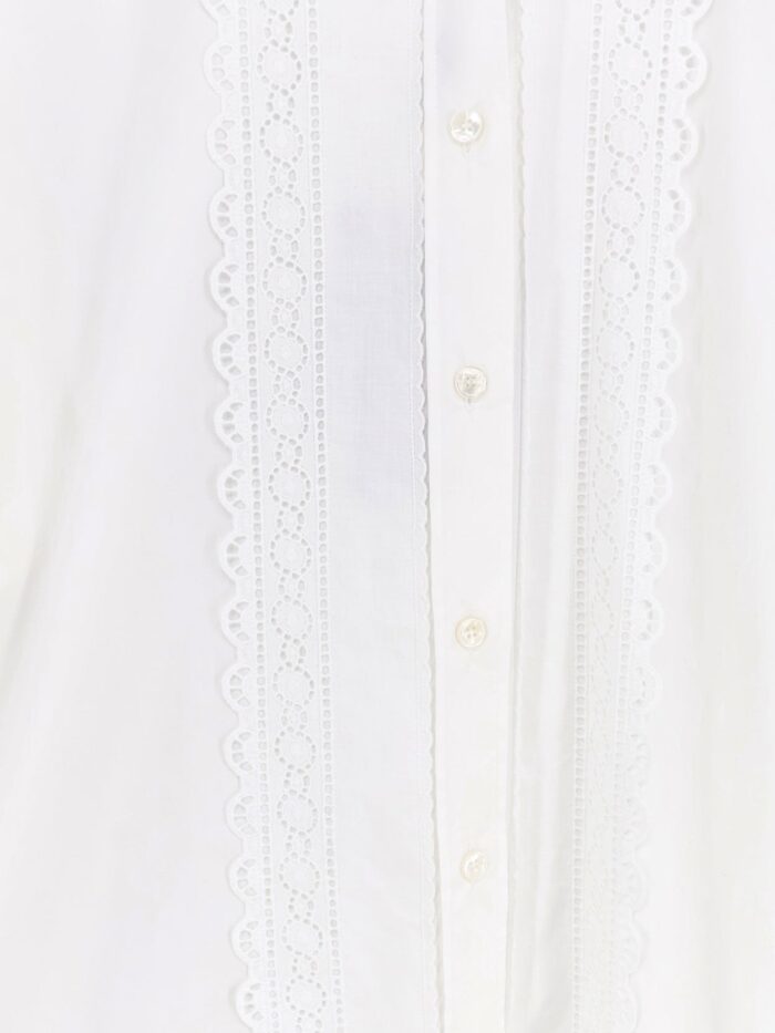 Dolce & Gabbana Oversize Cotton Shirt With Laces Profiles