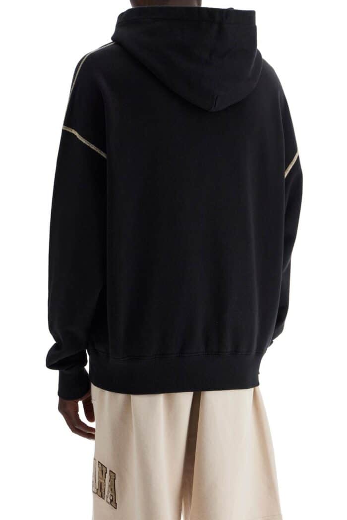 DOLCE & GABBANA Oversized Hoodie With Hood And Logo Print