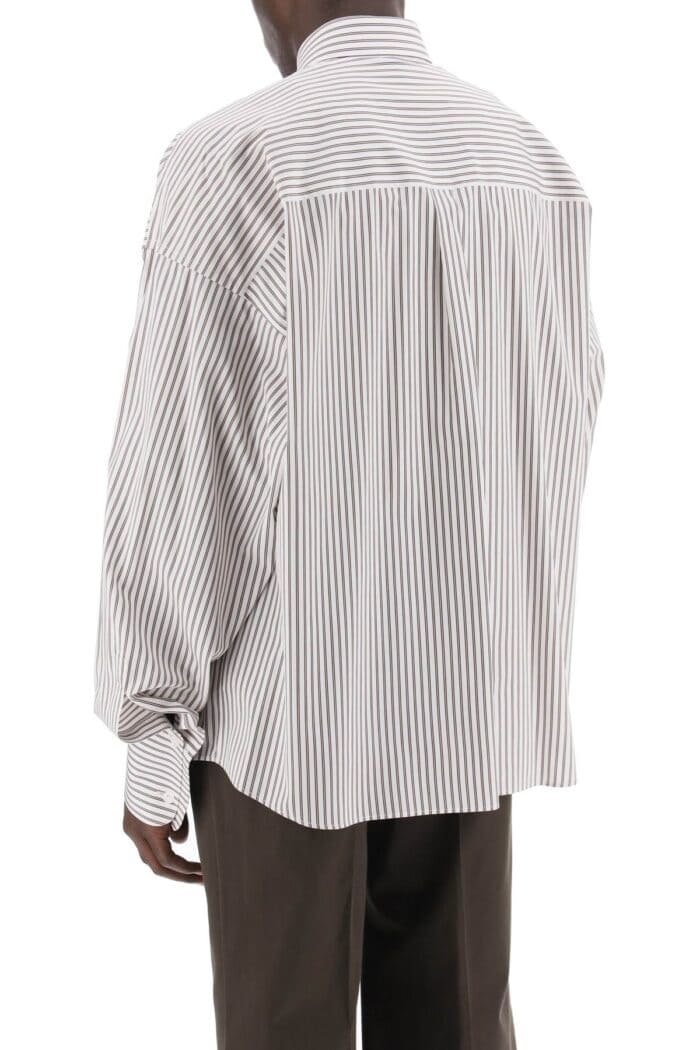 DOLCE & GABBANA 'oversized Striped Poplin Shirt