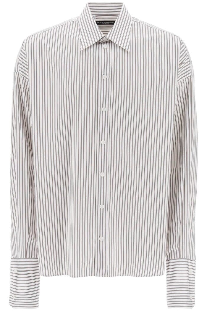 DOLCE & GABBANA 'oversized Striped Poplin Shirt