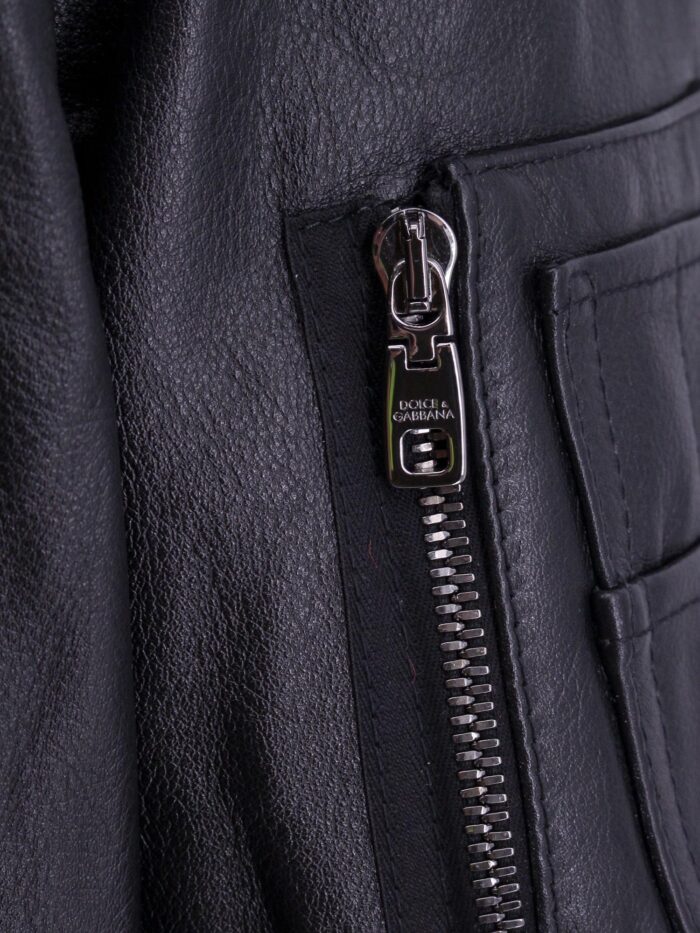 Dolce & Gabbana Padded Taurus Leather Jacket