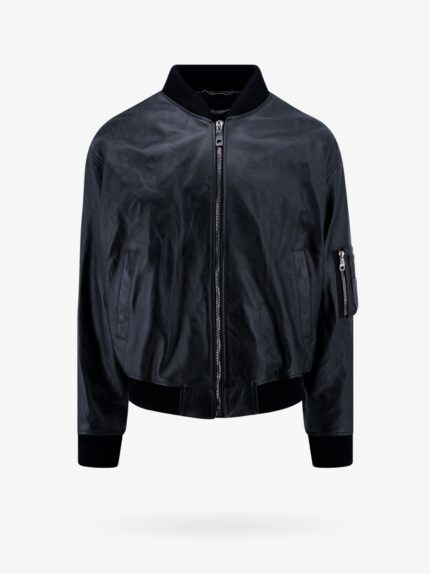 Dolce & Gabbana Padded Taurus Leather Jacket