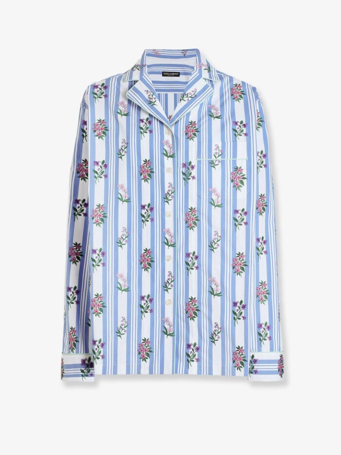 dolce & gabbana pajamas cotton poplin shirt Dolce & Gabbana Pajamas Cotton Poplin Shirt