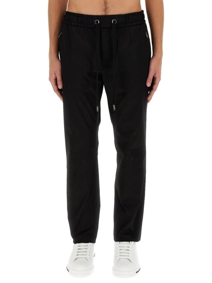 Dolce & Gabbana PANTALONE JOGGING CON PLACCA
