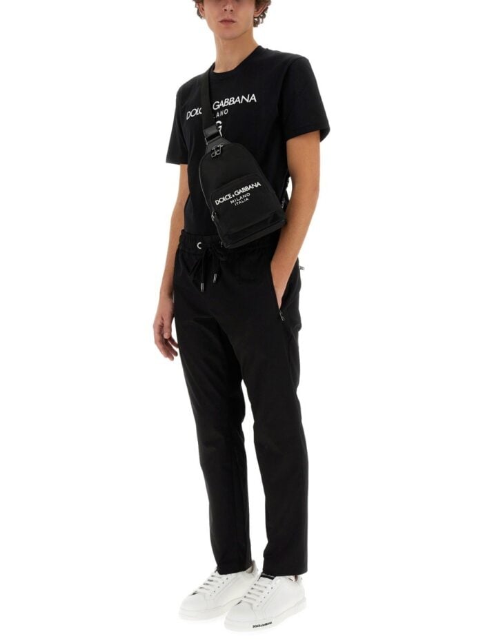 Dolce & Gabbana PANTALONE JOGGING CON PLACCA